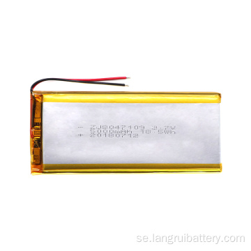 3.7V 5000mAh litiumpolymerbatteri med TUV-UL1642